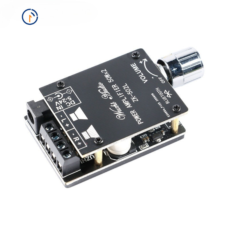 ZK-502L MINI Bluetooth 5.0 DC 5-24V ไร้สายเครื่องขยายเสียงดิจิตอลสเตอริโอ 50Wx2 บลูทูธ Amp Amp Amp Amplificador