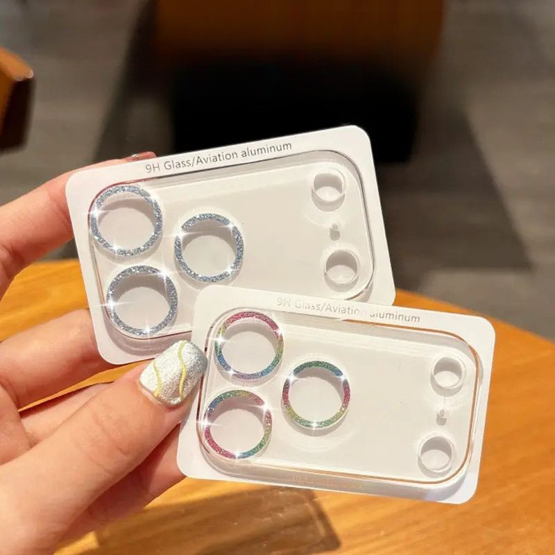 💜BOV-ฟิล์มกล้อง เคสไอโฟน สินค้าต่อ1ชิ้น สำหรับ iphone 17Promax 16 13Pro 14plus กระจกกล้อง กล้องหลัง ฟิล์มเลนส์กล้อง-8H
