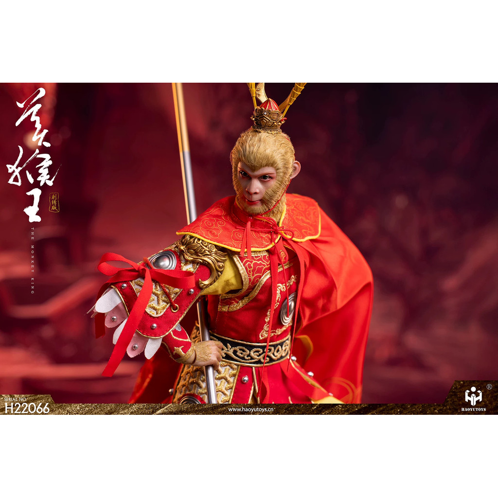 พร้อมสต็อก haoyutoys สินค้าใหม่ Journey to the West Monkey King-เย็บปักถักร้อยรุ่น Action Figure H22066