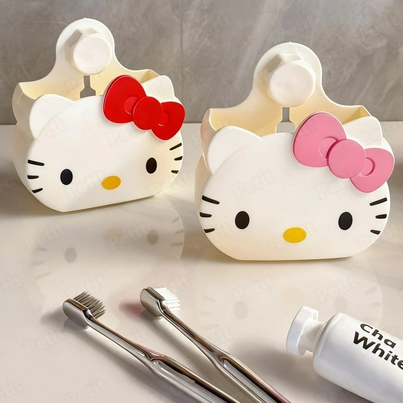 ชั้นวางของติดผนัง ชั้นวางแปรงสีฟัน Kt Cat ชั้นวางท่อระบายน้ำในห้องน้ำ ชั้นวางแปรงสีฟันอเนกประสงค์