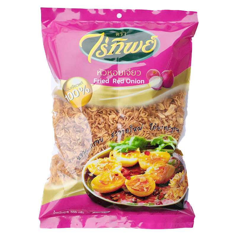 ไร่ทิพย์ หัวหอมเจียว 500 ก. (RAITIP Fried Red Onion 500 g) โปโลแมน POLOMAN