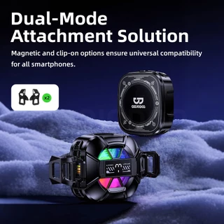 GOOJODOQ Phone Cooler 1-se Rapid Cooling 3 โหมดระบายความร้อนแม่เหล็กและหัวเข็มขัดการออกแบบการอ้างอิงเป็นศูนย์