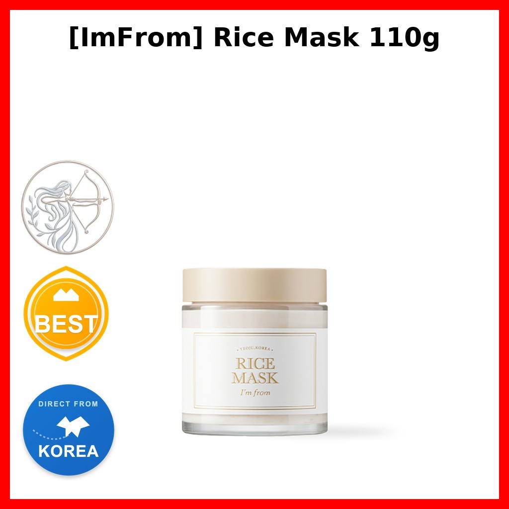 [ImFrom] Rice Mask 110g / Korean Rice Mask / Skin Revitalization / ของแท้ 100% โดย BAXEL