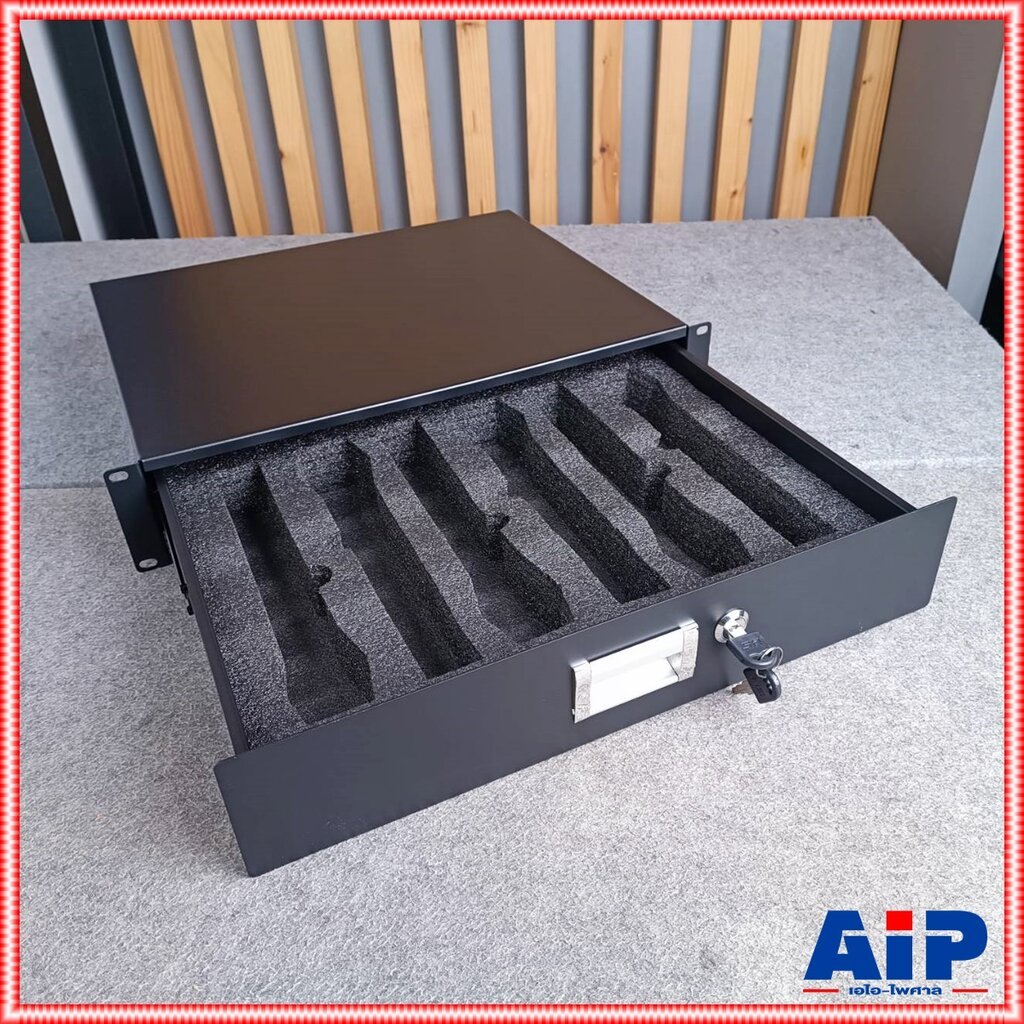 NPE ABS-D 13 ลิ้นชักRACKใส่ของ 2U พร้อมโฟม ลิ้นชัก 2U ใส่ RACK สำหรับเก็บไมค์หรืออุปกรณ์ต่างๆ ABS D1