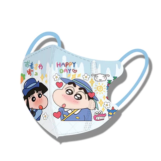 ทิ้ง ดินสอสี หน้า ชาน การ์ตูน 3ง หน้ากากเด็กบรรจุภัณฑ์อิสระ 4-12 ปีฤดูร้อนระบายอากาศน่ารักชายและหญิงทุกวันป้องกันหน้ากากนักเ