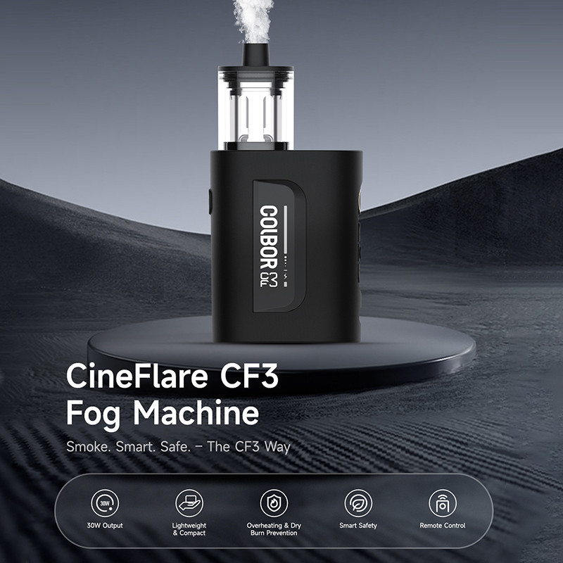 SYNCO COLBOR CF3 เครื่องหมอก Mini Handheld Dry Ice Mist ควัน Fogger สําหรับการถ่ายภาพวิดีโอ Stage Pe