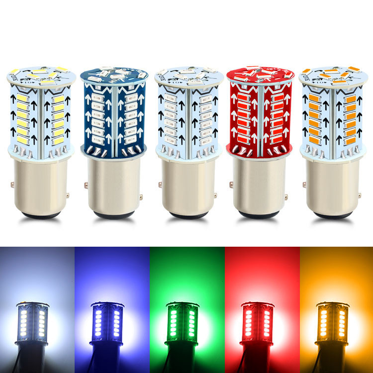 รถจักรยานยนต์รถ led เบรค Strobe แฟลชหลอดไฟ 1157 ขับรถกระพริบน้ํากระพริบ + เบรคตรงกระพริบไฟฟ้า FL06.0