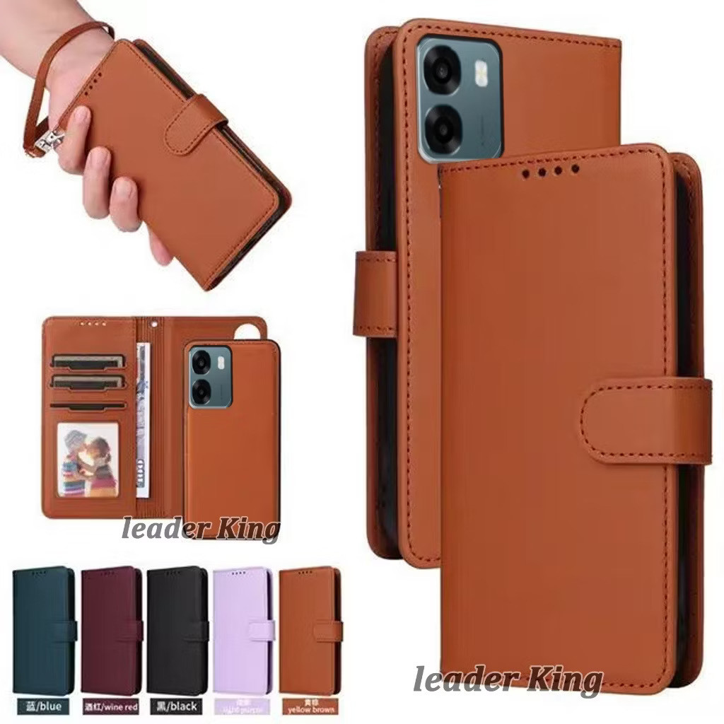 เคสฝาพับหนัง กระดุมแม่เหล็กล็อก สำหรับ Oppo A6C A6S 4G/5G A6X A6 A6T A6TPro A6 Pro A5 A5X A3 A3X เคสกันกระแทกตั้งได้
