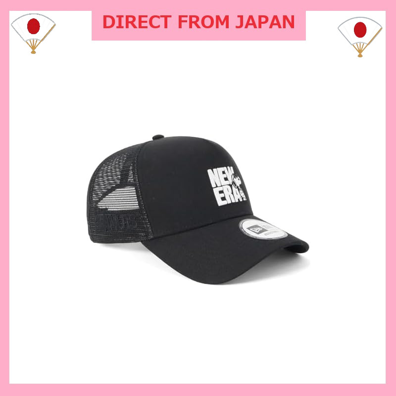 New Era 9FORTY A-Frame Mesh Cap - Snoopy Collaboration in Black & White