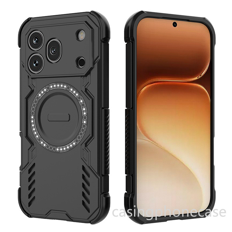 เคสโทรศัพท์สําหรับ Honor 600 Pro Lite e 600Pro 600Lite 600e 4G 5G 2026 shell การกระจายความร้อนเกราะแม่เหล็กดูดกันกระแทกและ anti drop เคสป้องกัน