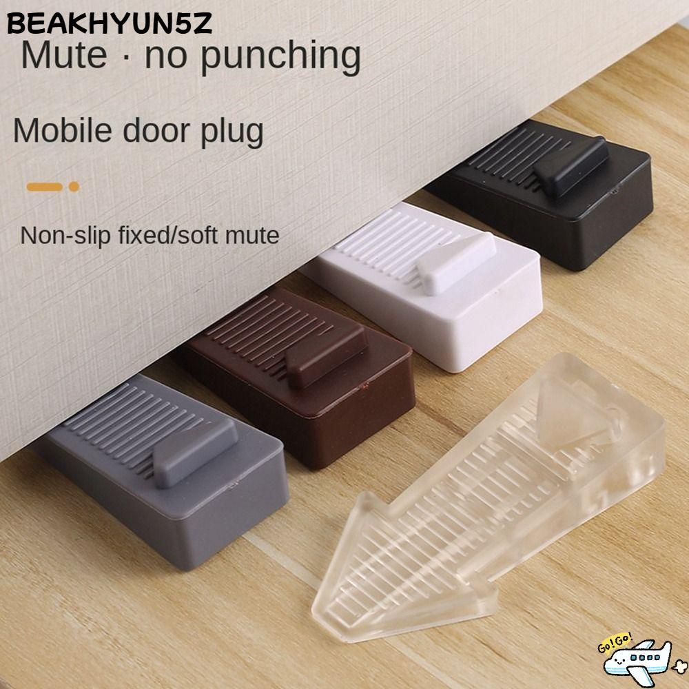BEAKHYUN5Z ที่ยึดพื้น, ตัวป้องกันผนัง กันชนประตูกันลื่น, ประตูป้องกันการชนกันที่ซ่อนอยู่คงที่บ้าน