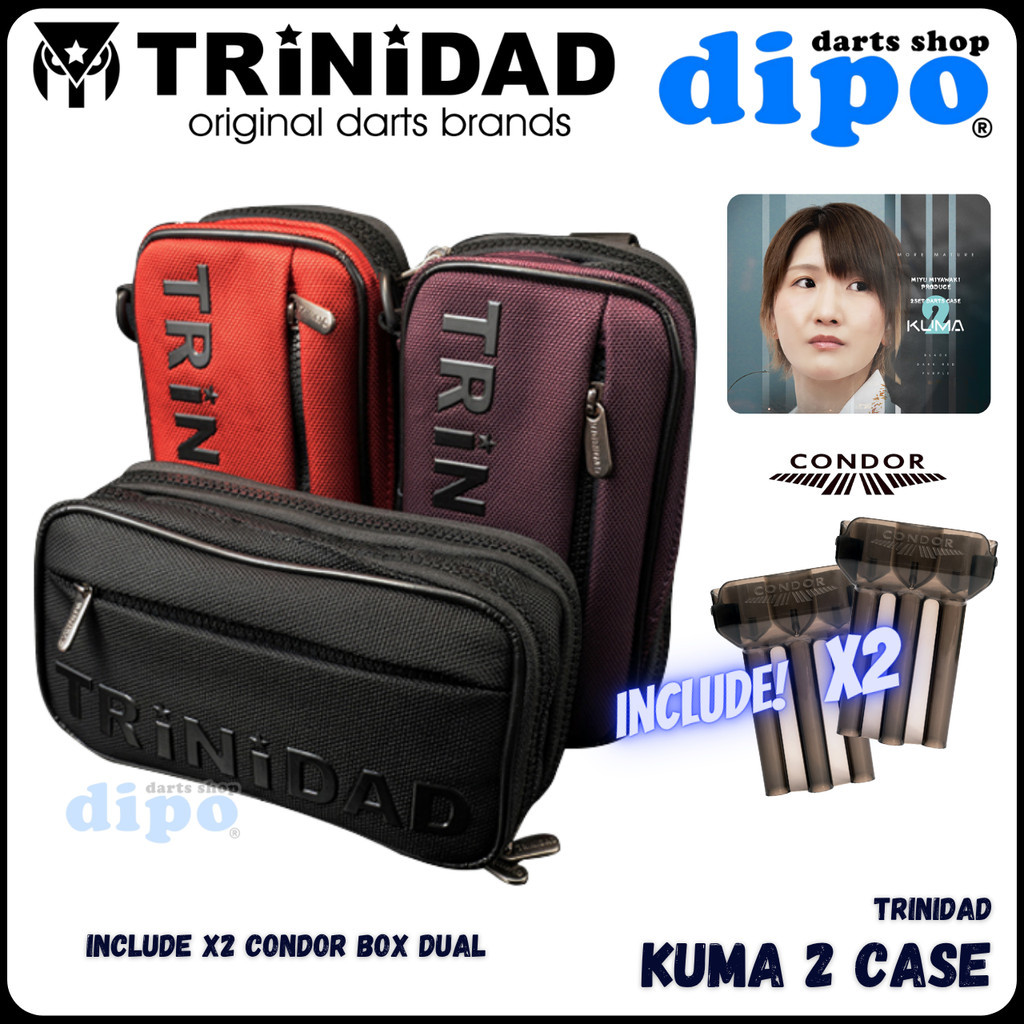 TRiNiDAD Darts Casing KUMA2 (2 ชุด Darts case) - TRiNiDAD Darts Case