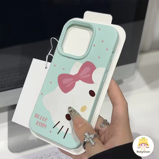 ซองหนังลายจุด เฮลโล คิตตี้ สุดน่ารัก สำหรับ Samsung A17 A36 A05s A15 A07 A35 A06 A24 A16 A15 A54 A34 A53 S23 ULTRA