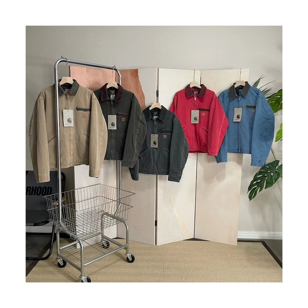 7YU0 Car---tt Mid-Ancient Style J97Washed jacket with a distressed finish vintage Vintage cleanfit S