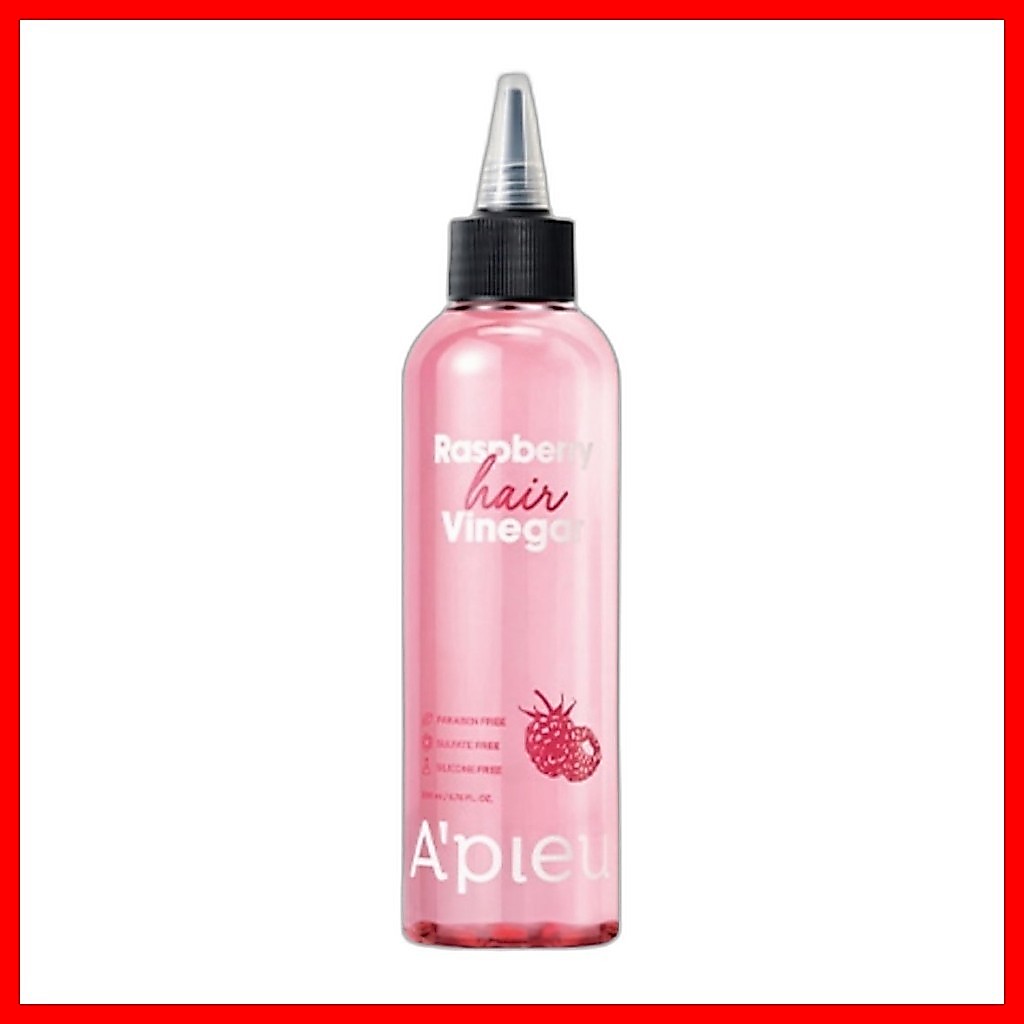 [apieu] Raspberry Hair Vinegar Rinse, 200ml, 1 ชิ้น / สระผมเกาหลี / Clarifying Treatment