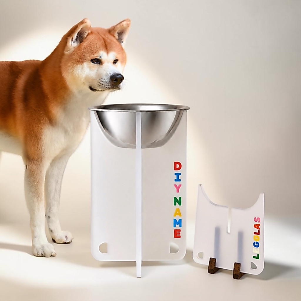Dylano Fold & Go Bowl Stand | ชุดแท่นวางชามพกพาอะคริลิค Dylano