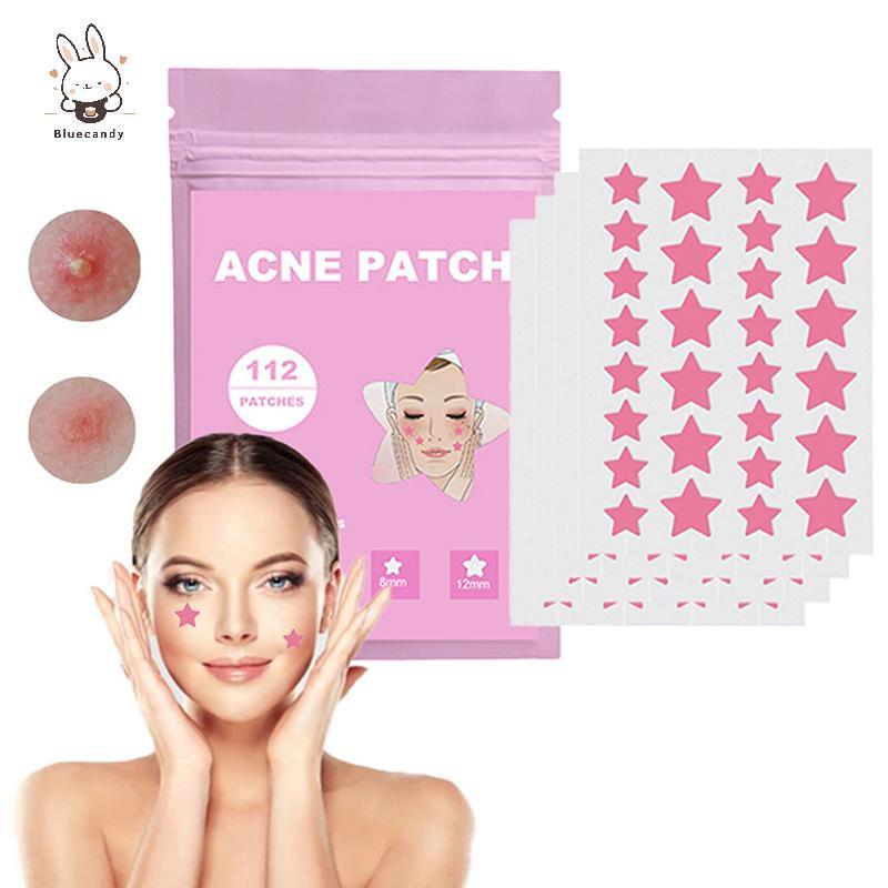 [Bluecandy] 112 ชิ้น/เซ็ต Pimple Patch สิวที่มีสีสันที่มองไม่เห็น Skin Care Stiers คอนซีลเลอร์ Face 