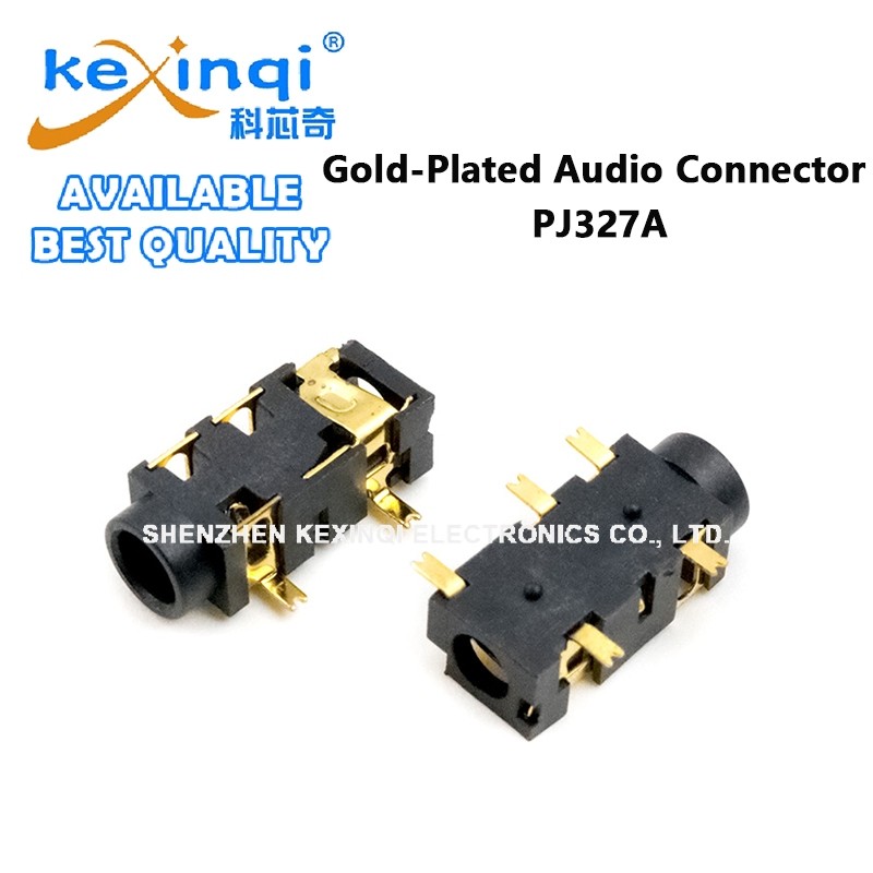(1-10 ชิ้น) PJ327A Gold-Plated Audio Connector 3.5 มม.SMD DIP หูฟังแจ็คซ็อกเก็ต