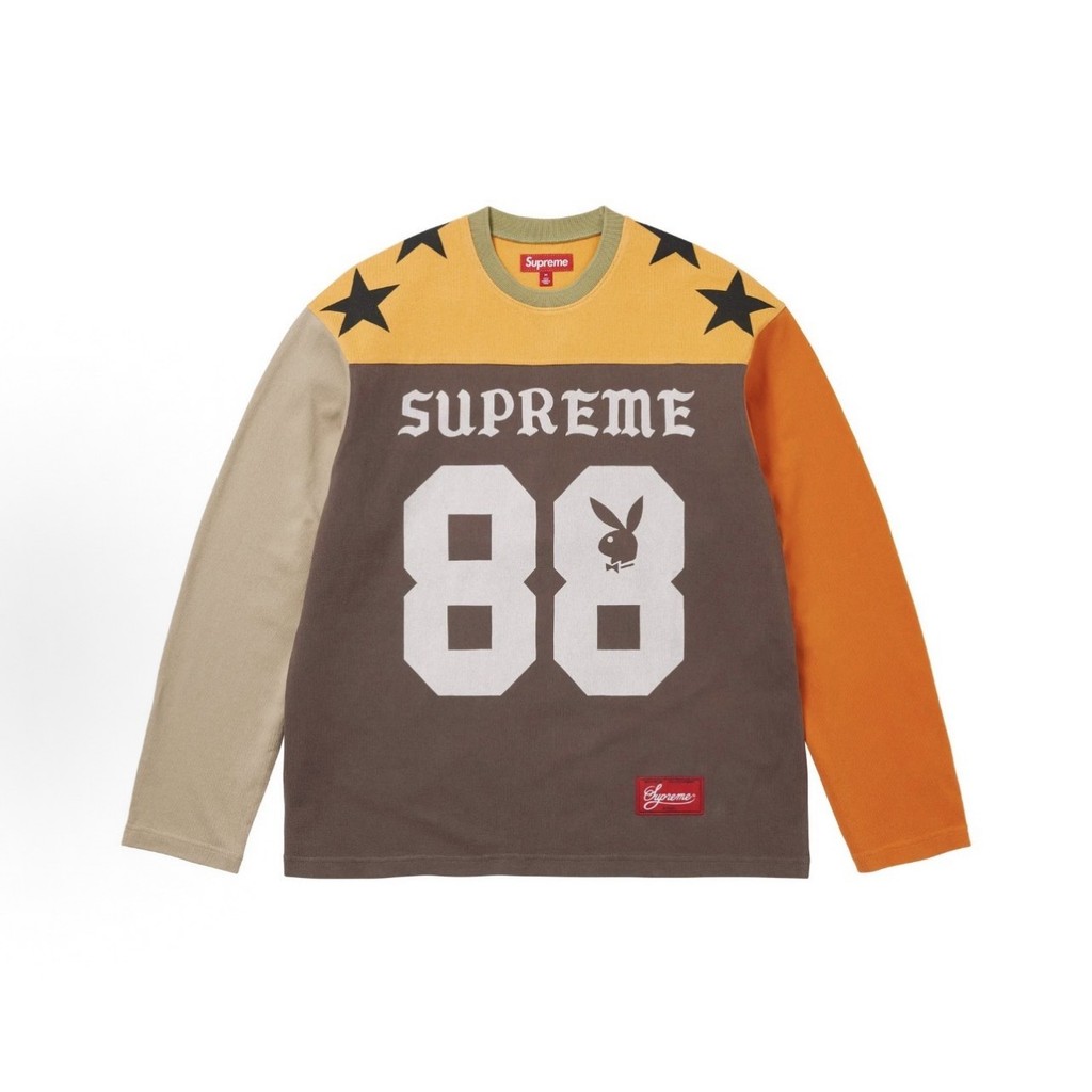 O7KP Su`p  SS26 WEEK3 L/S Football Top Pullover with round neck and long sleeves