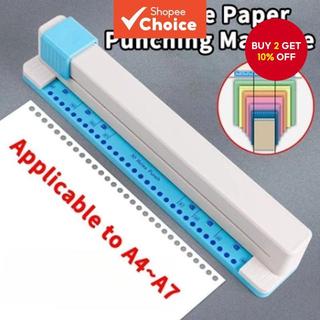 Punch 30 Hole  Planner Paper Puncher  Loose Leaf Notebook Binder Hand Push Stationery Tool School Office