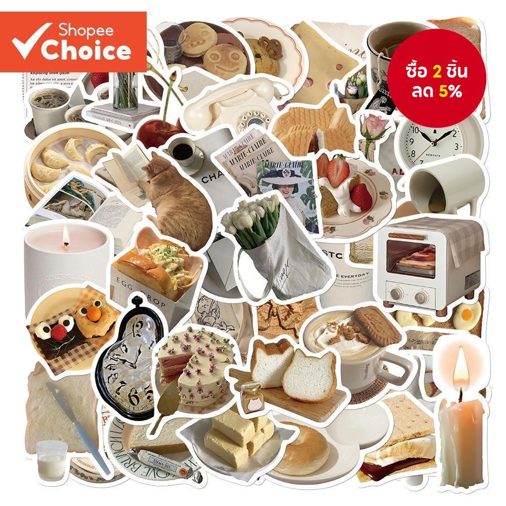 Ins สไตล์ Good Morning สติกเกอร์ 50 ชิ้นสําหรับโทรศัพท์เครื่องเขียน Scrapbooking Notebook Decal