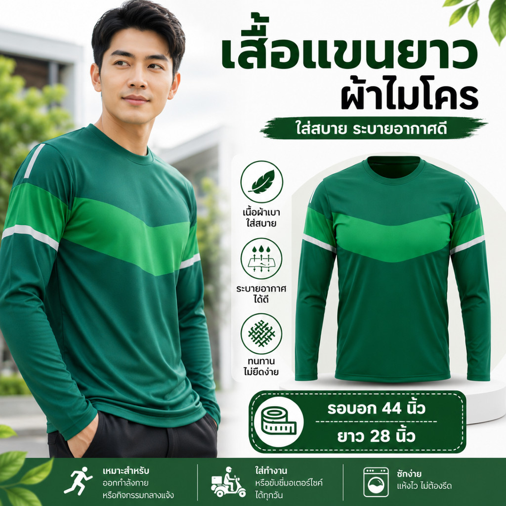 ⚡️เสื้อคอกลมแกร้ป แขนยาว แขนปล่อย #สินค้าพร้อมส่งจากไทย ขนาดฟรีไซส์🔥