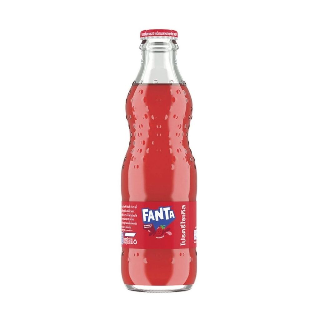 แฟนต้า น้ำอัดลมสตรอเบอร์รี่ Fanta Strawberry 500ml.