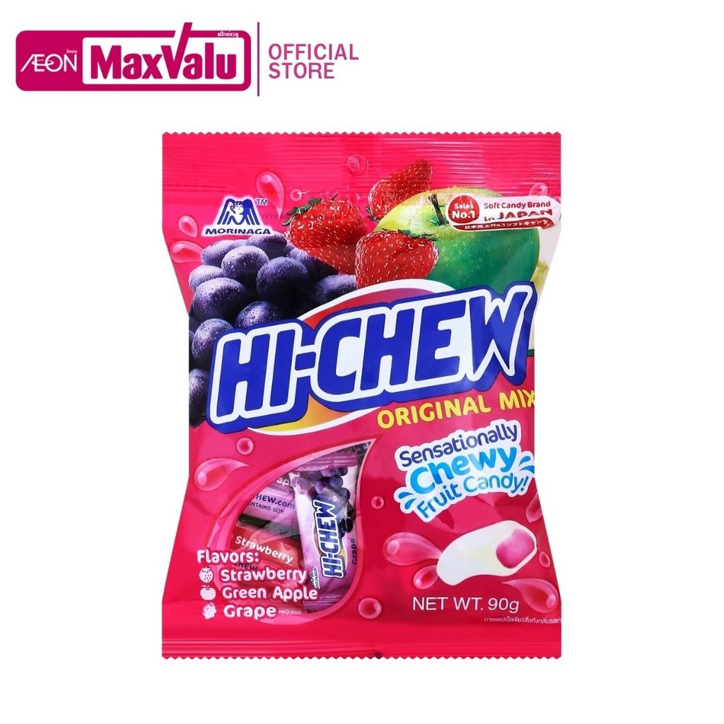 ไฮ-ชิว ลูกอมเคี้ยวหนึบออริจินัลมิกซ์ Hi-Chew Original Mix Candy 90g.