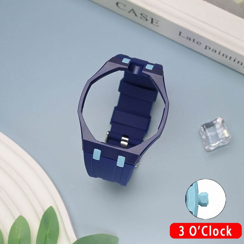 Modification Kit PC Case และสายรัดซิลิโคนแบบนุ่มพร้อม Swatch * AP Royal Pop Lepin สายนาฬิกาที่รองรับสําหรับ Swatch * AP Royal Pop Savonette เปลี่ยนสร้อยข้อมือ
