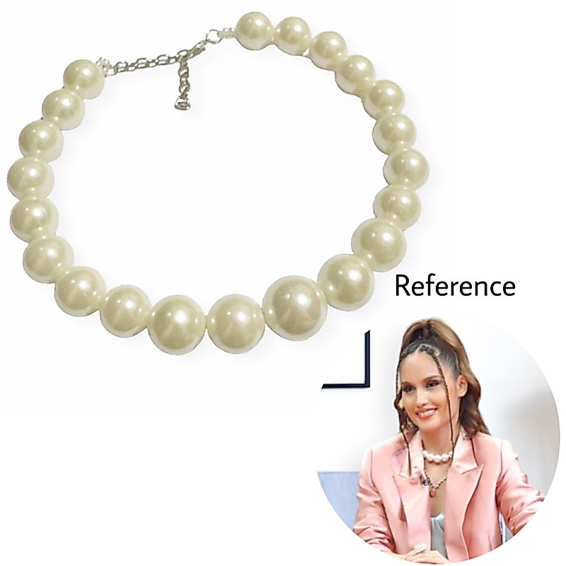 สร้อยคอ Odette Big Pearl สร้อยคอโชคเกอร์ไข่มุกจัมโบ้พื้นฐาน