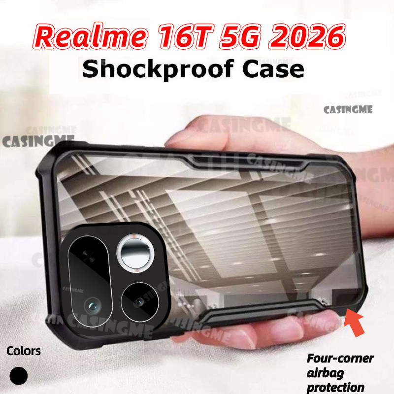 Realme 16T 5G 2026 Transprent AirBag เคสโทรศัพท์สําหรับ Realme 16T Realme16T 16 T Pro Plus + 4G 5G 2