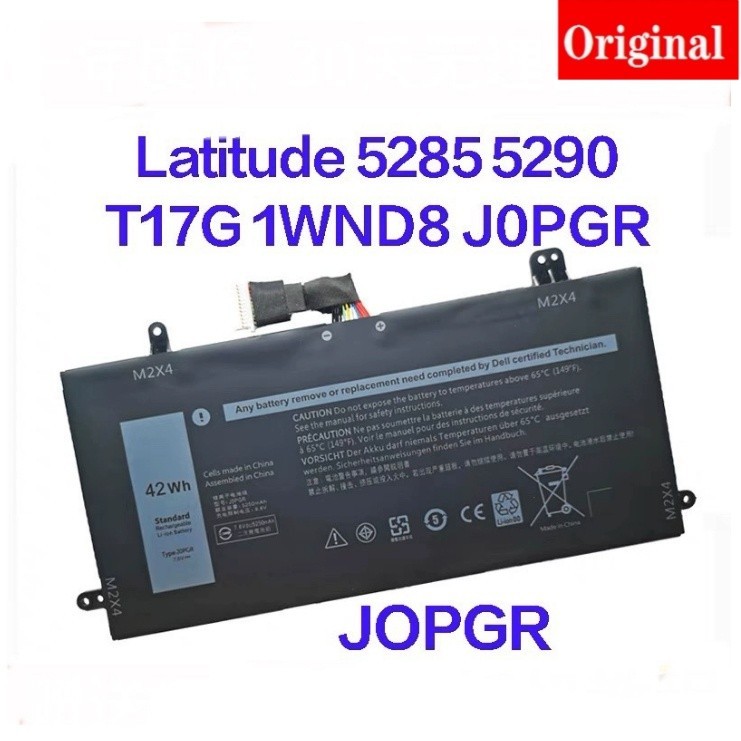 ✿SZTWDONE 9แบตเตอรี่แล็ปท็อป J0pgr สำหรับ5285 Latitude 5290 T17g 1Wnd8 7.6V 42Wh 5250Mah A 520