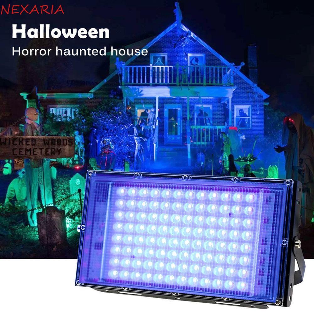 ถัดไป‌ โคมไฟฟลัดไลท์ UV, 50W/100W ไฟ UV, แบบพกพา 395nm 120 Glow UV Stage Lamp Home