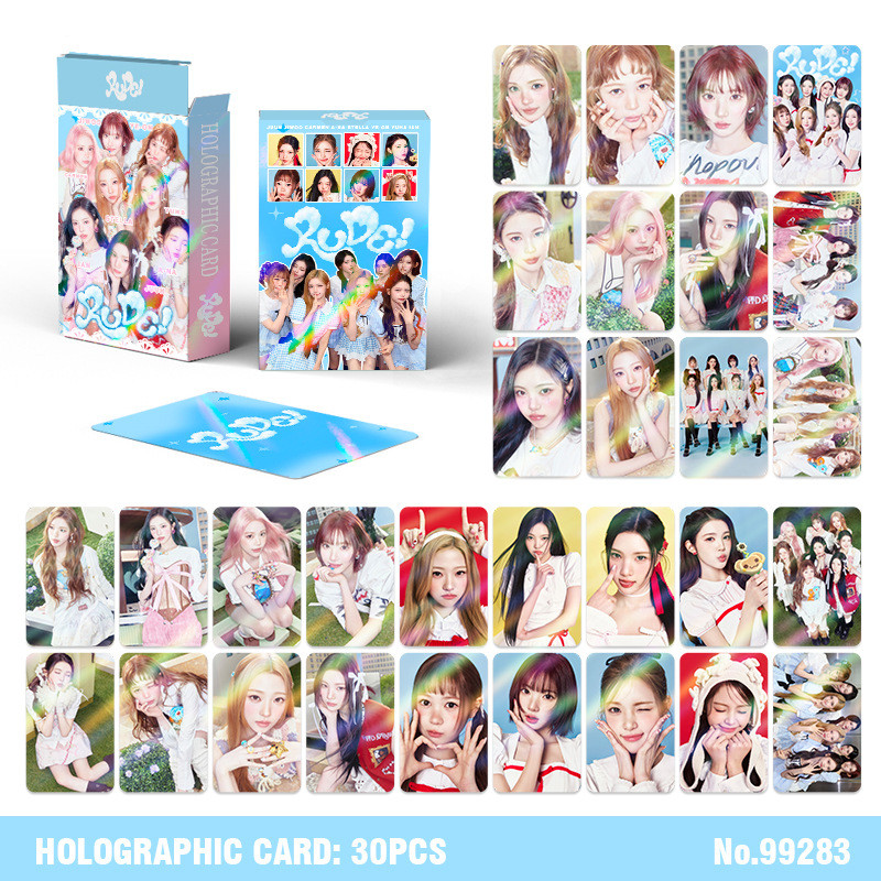 Hearts2Hearts RUDE อัลบั้ม Laser Photocard Lomo Card รูปที่ 6