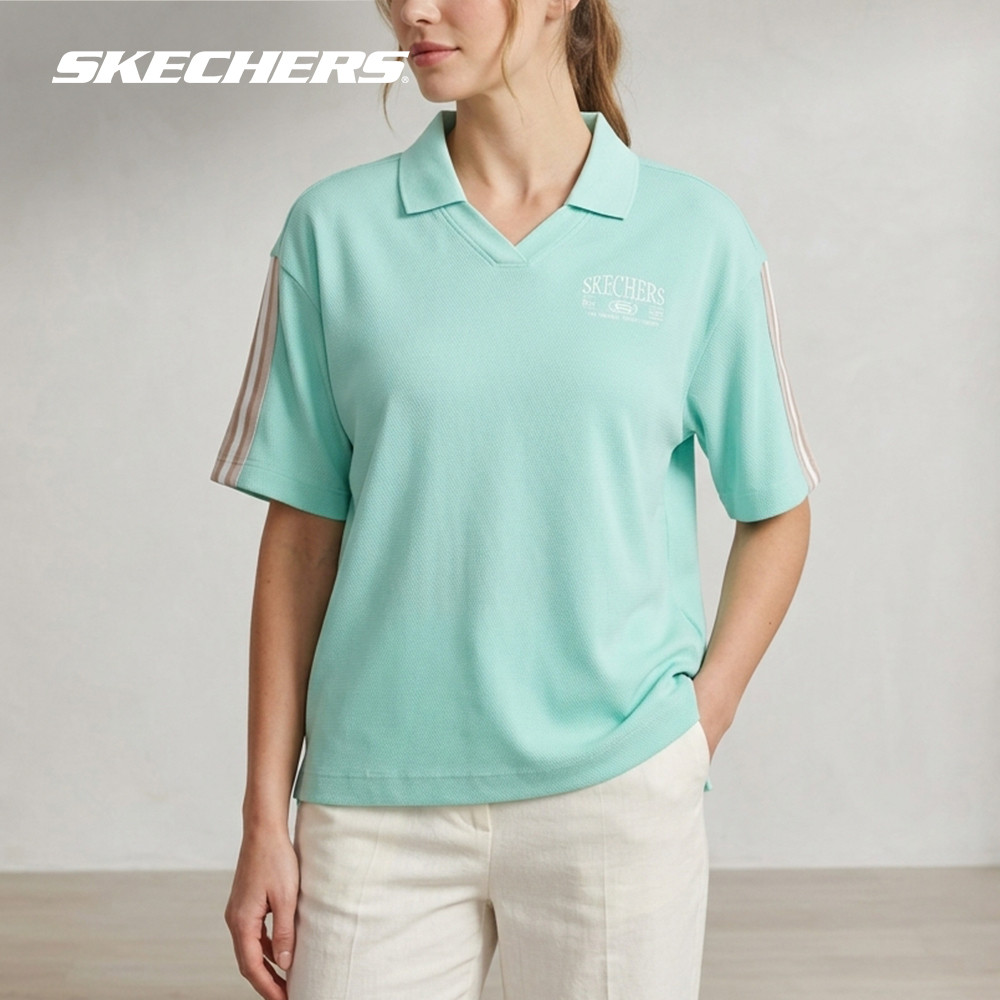 Skechers สเก็ตเชอร์ส เสื้อโปโลผู้หญิง Women Lifestyle Physical Academia Collection Polo - SL125W016-0477 (FF)