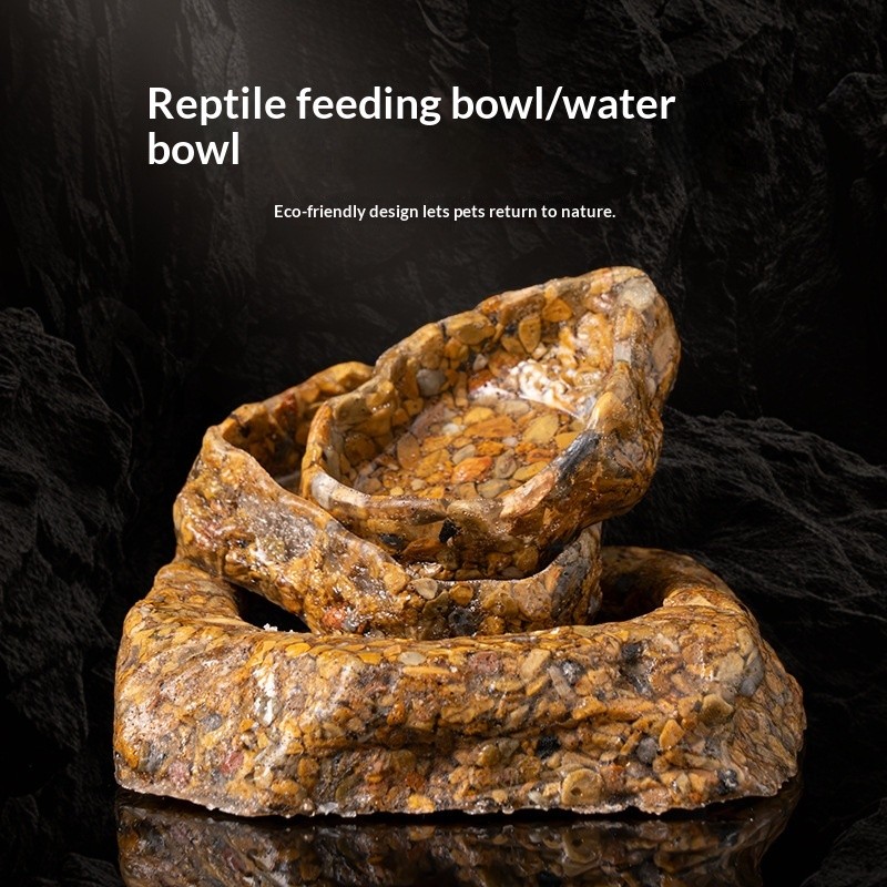 ชามอาหารสัตว์เลื้อยคลาน Anti-Escape Gecko Maned Lion Hamster Breeding Mealworm