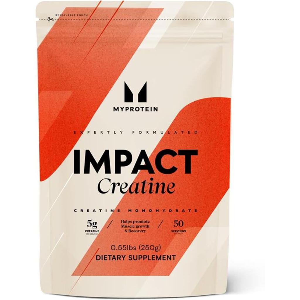 Myprotein Creatine Monohydrate Powder, 50 Servings (0.55lbs) Pure Unflavored Creatine Powder, Post/P
