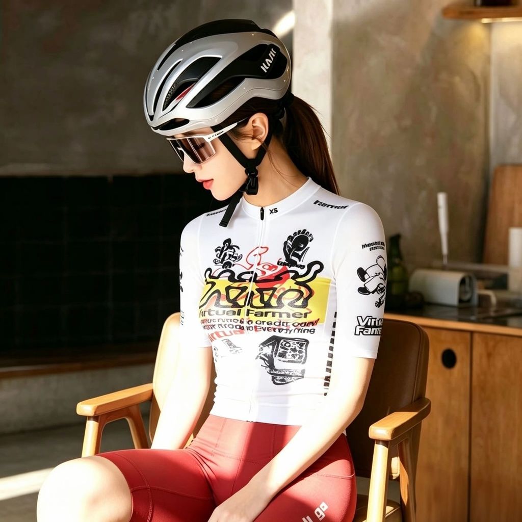 เสื้อเจอร์ซีย์นักปั่น 2026 ฤดูร้อนผู้หญิงผ้าไหมนมสลิมฟิตระบายอากาศแห้งเร็วจักรยานเสือภูเขาจักรยานถนนจักรยานกีฬาขี่