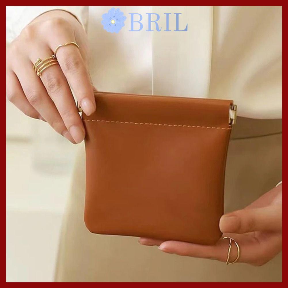 จัดส่งจากประเทศไทย กระเป๋าจัดระเบียบเครื่องสําอางBRIL, Simple Mini ลิปสติกแต่งหน้า, แฟชั่น PU Portable Travel Key กระเป๋าใบเล็กผู้หญิงสาว