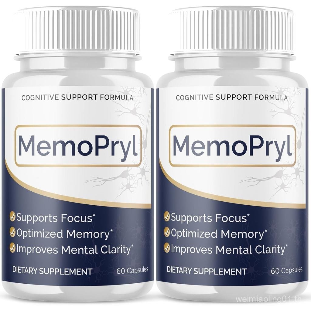 (2 แพ็ค) Memopryl Capsules Memopryl Pills พร้อมสูตรขั้นสูง Memo Pryl ความแรงสูงสุด Health & Wellness Multi Pills สําหรับผู้หญิงและผู้ชาย (120 แคปซูล)