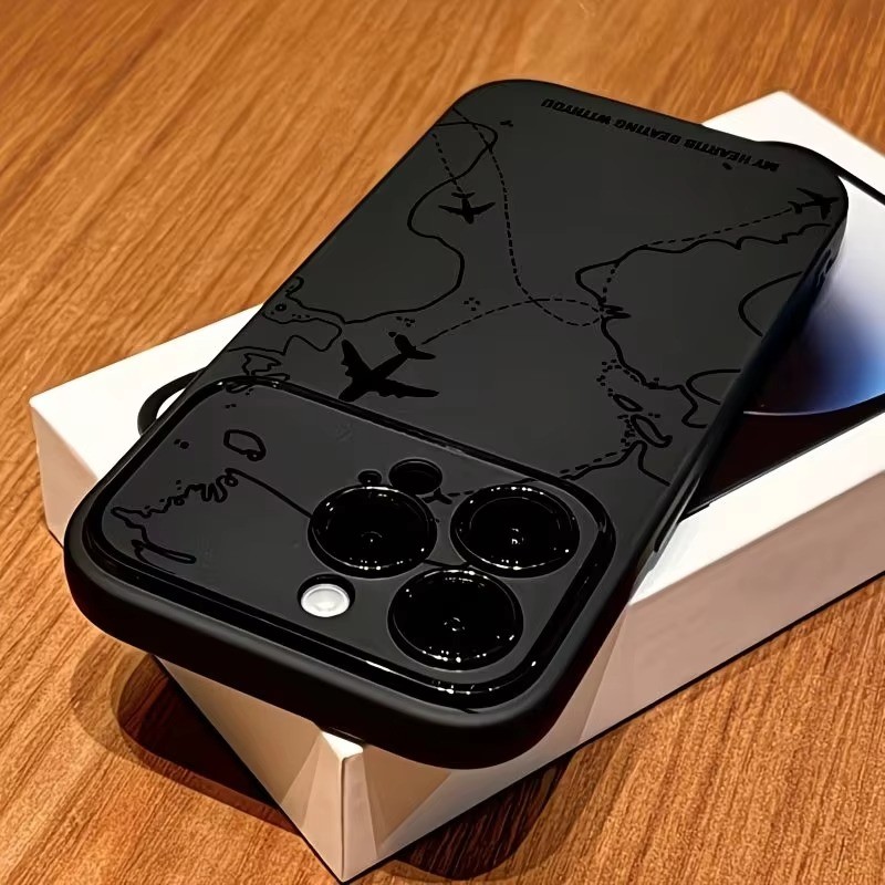 Travel-nspired เครื่องบินเส้นทาง Desian เคสโทรศัพท์สําหรับ iPhone 17 15 12 11 13 16 Pro Max 14 Plus X XR XS กันกระแทกปกอ่อน