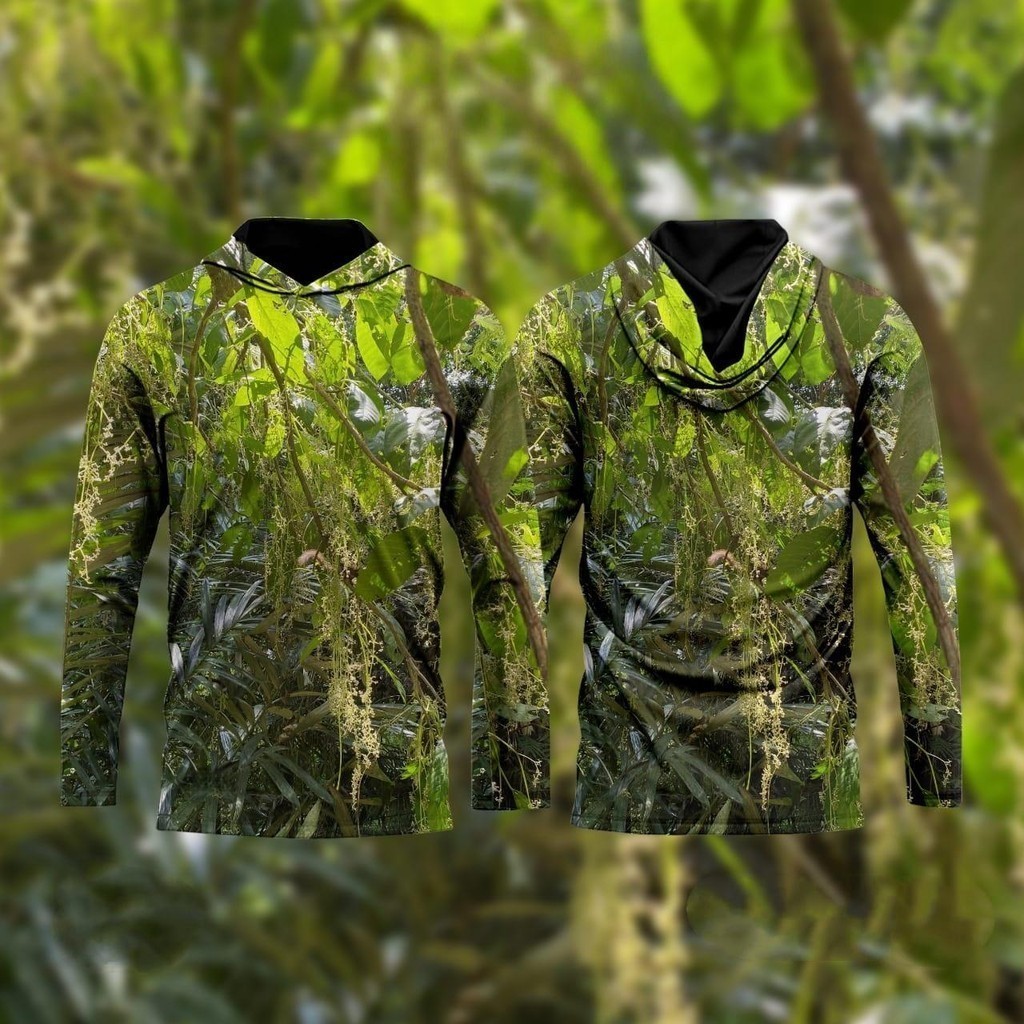 เสื้อกันหนาวมีฮู้ดลายพรางยุทธวิธี,เสื้อยืดแขนยาวระบายอากาศคุณภาพสูง, เสื้อกันหนาวมีฮู้ดป้องกันรังสียูวีกลางแจ้งที่เป็นกลาง