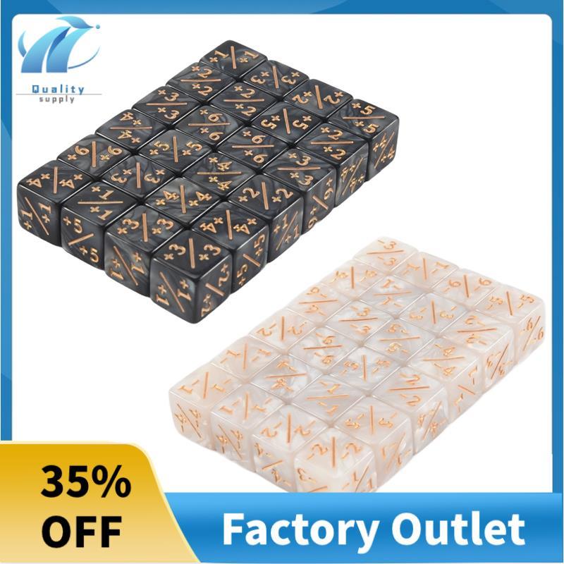 48 ชิ้น 16 มม. เครื่องนับลูกเต๋า Token Dice Loyalty Dice D6 Dice Cube สําหรับ,,,การ์ดเกม