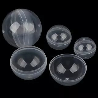 (niangbenaaa) 50 ชิ้นแคปซูลใสของเล่น Ball Tiny รีฟิลคอนเทนเนอร์สําหรับเครื่องหยอดเหรียญหัตถกรรม Party ของขวัญ Paaging ใหม่