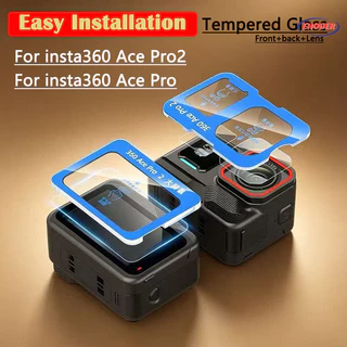 1-3 ชิ้นติดตั้งง่ายป้องกันหน้าจอสําหรับ Insta360 Ace Pro 2 Pro2 กระจกนิรภัยสําหรับ insta360AcePro2 Acepro ฟิล์มป้องกันสําหรับ Insta 360 Ace อุปกรณ์เสริมกล้อง