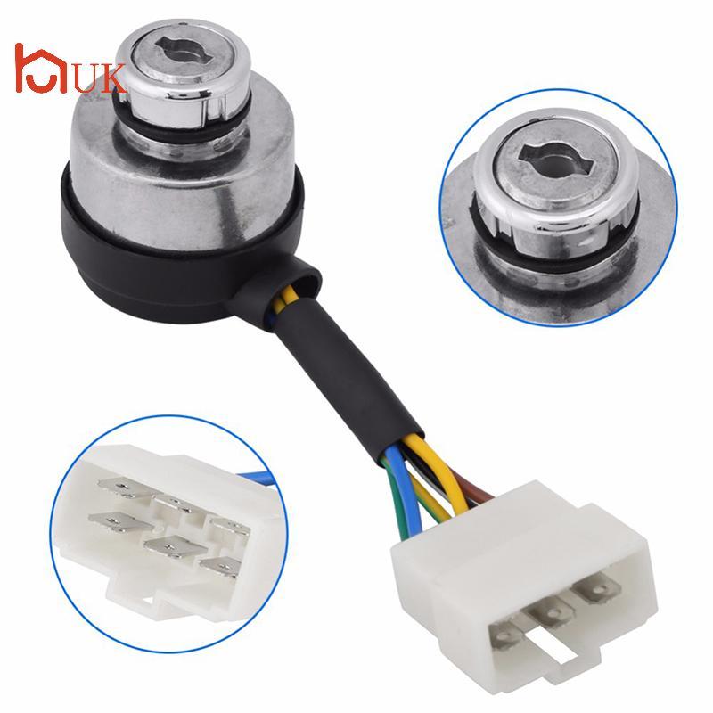 UK 4/6 ลวดWAY เครื่องกําเนิดไฟฟ้าเบนซินเริ่มต้น Key Lobination สวิทช์สําหรับ 2-3KW 168F และ 5-8kw 18