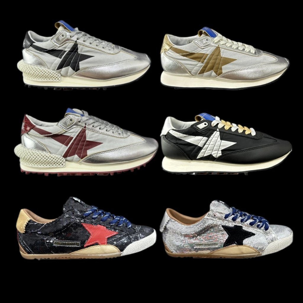 [Wanpin Ceiling] GGDB รองเท้าผ้าใบเพิ่มความสูงพื้นหนา Golden Goose Marathon Retro รองเท้าผ้าใบ Life 