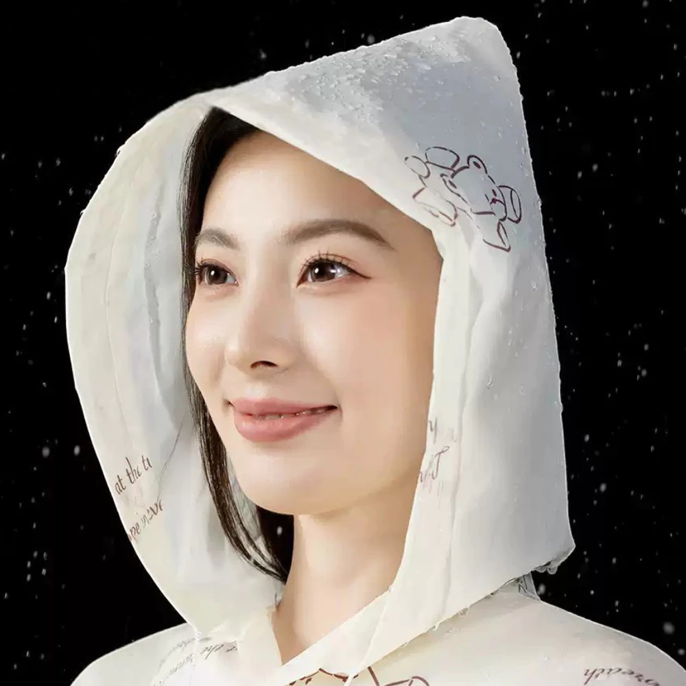[JZ47] เสื้อกันฝนแฟชั่น ลายน่ารัก กันน้ำ กันลม พกพาง่าย ใส่เที่ยว ใส่ไปคอนเสิร์ต แคมป์ปิ้ง กันฝนได้ดี thumbnail 5