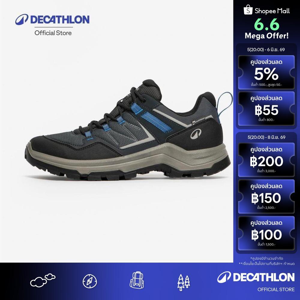 Decathlon Men'S Hiking Waterproof Boots Mh100 รองเท้าเดินป่ากันน้ำสำหรับผู้ชาย รุ่น Mh100 - Grey