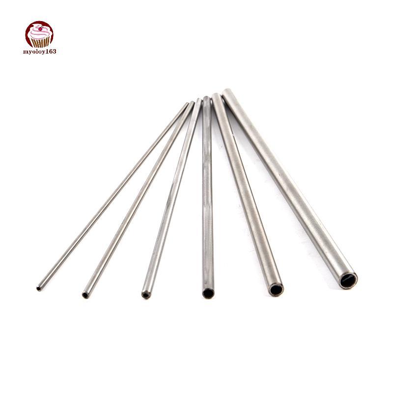 Myoloy Silver Round 304 Stainless Steel Capillary Tube Pipelery Tube 250mm Hollow Circular Tube